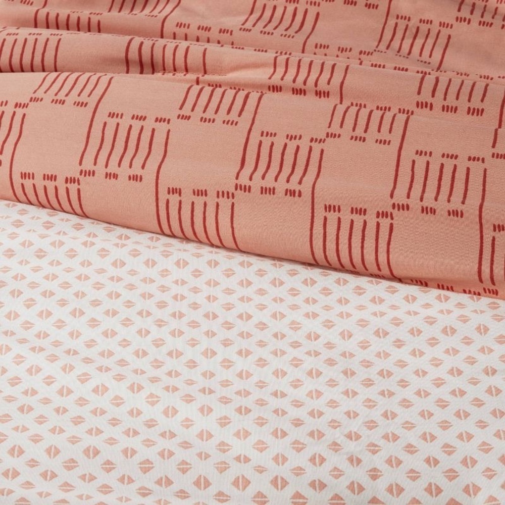 Threshold Boho Reversible Printed Comforter & Sham Set Bronze - Threshold F/Q